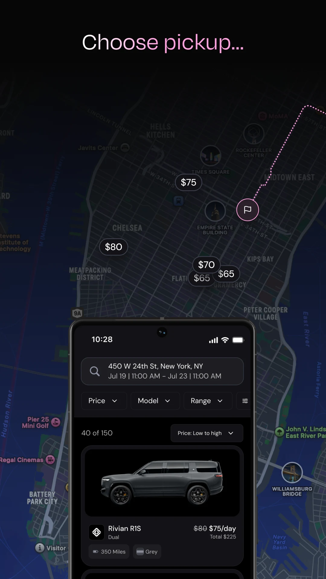 Eon: Electric Car Rentals screenshot